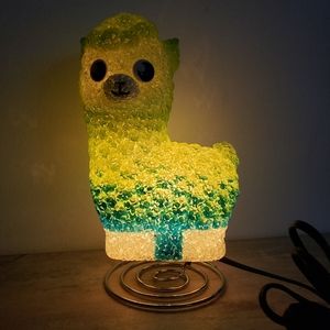 Alpaca Lamp 6.5" for Kids Room Nursery Night Light El-Alpla Sparkle